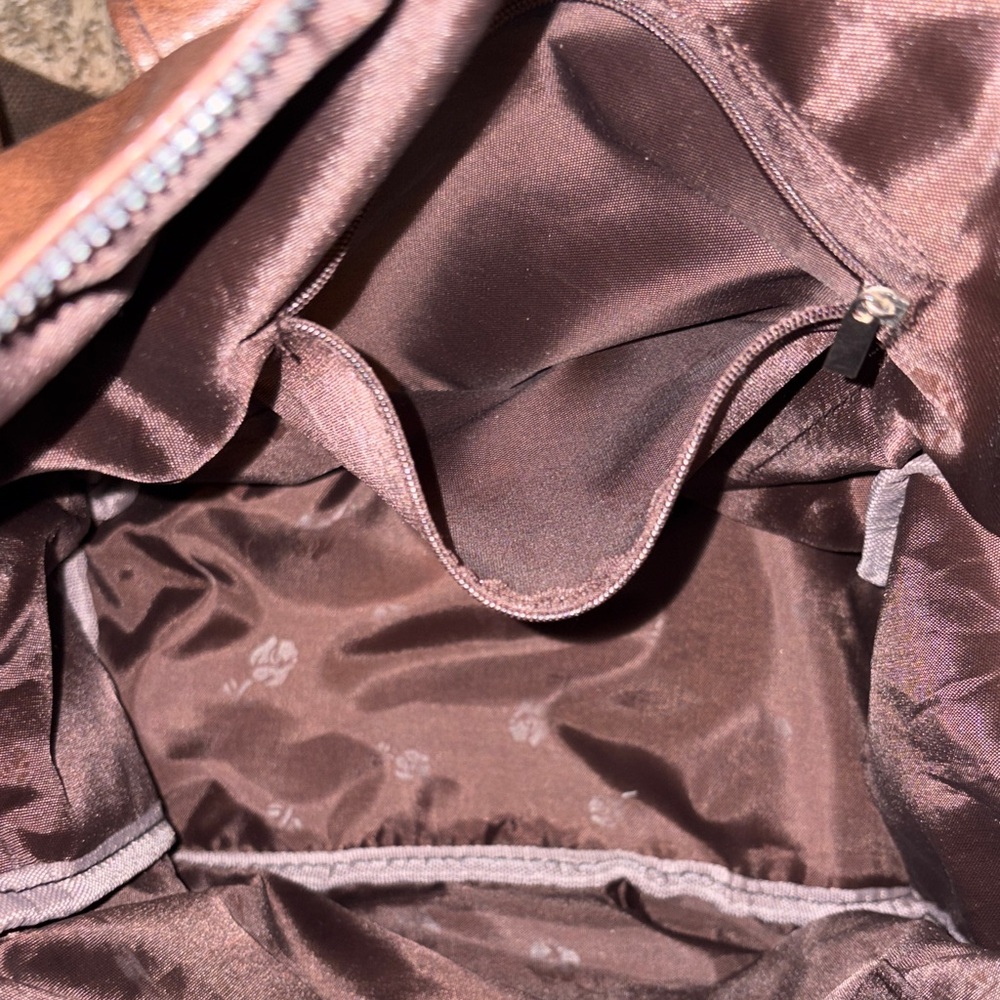 Dora & Liz Elegant Brown Leather Backpack with Pockets - Picture 6 of 10